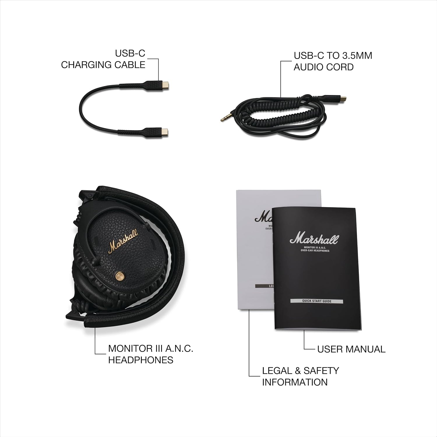 Marshall Monitor III Active Noise Canceling Over Ear Bluetooth Headphones - Image 3